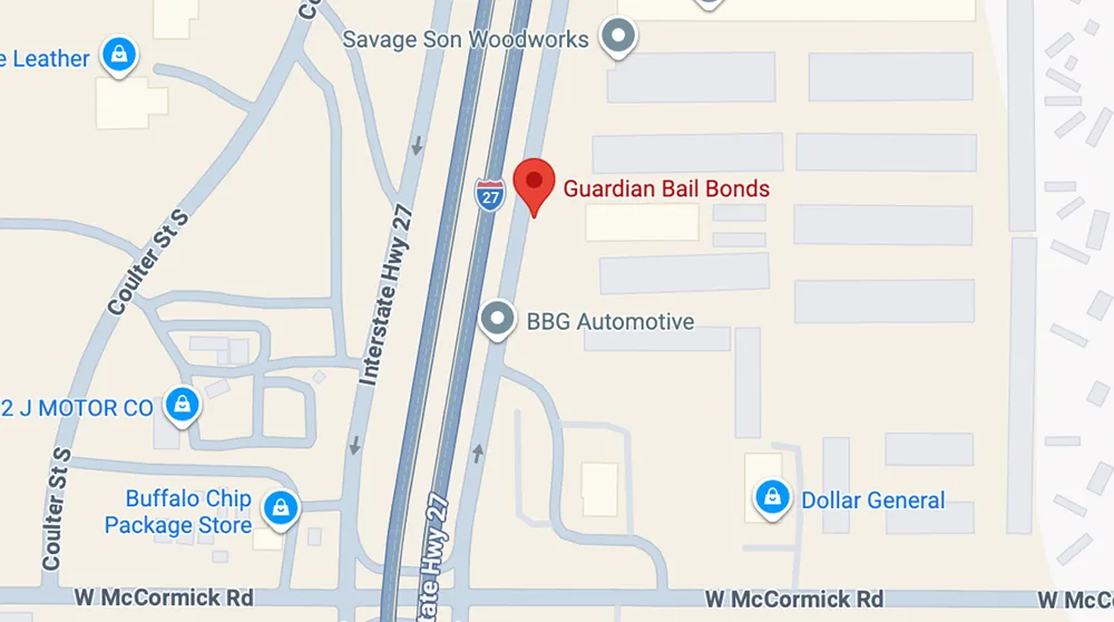 randall county bail bonds map